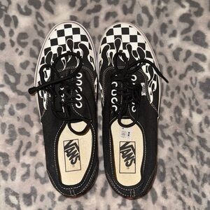 Checkered flame Vans
